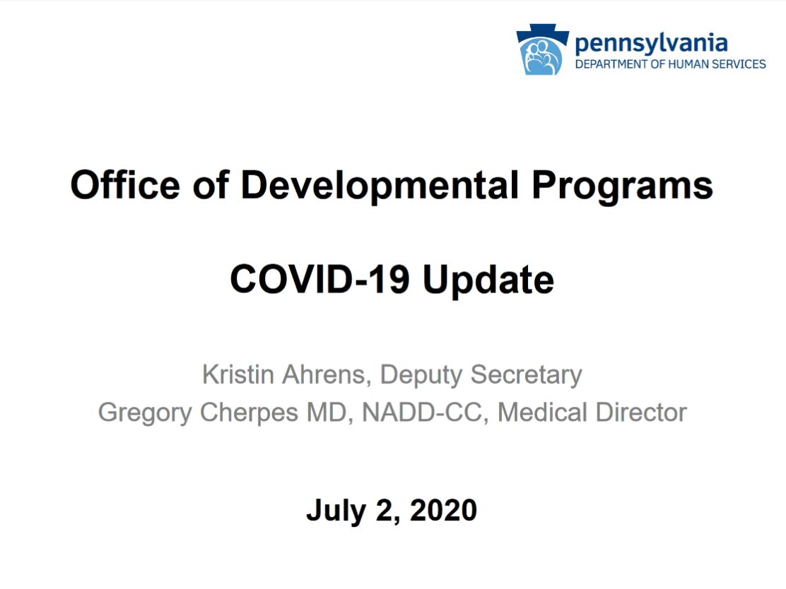 Click for ODP COVID-19 Update - July 2nd, 2020 recording